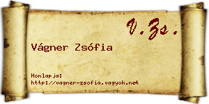 Vágner Zsófia névjegykártya
