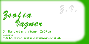 zsofia vagner business card